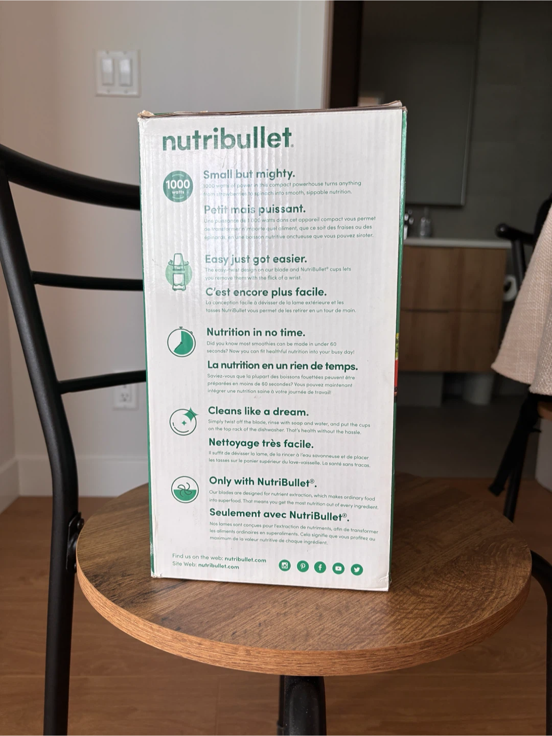 Nutribullet Pro 1000 Blender  – Great Condition - photo 5