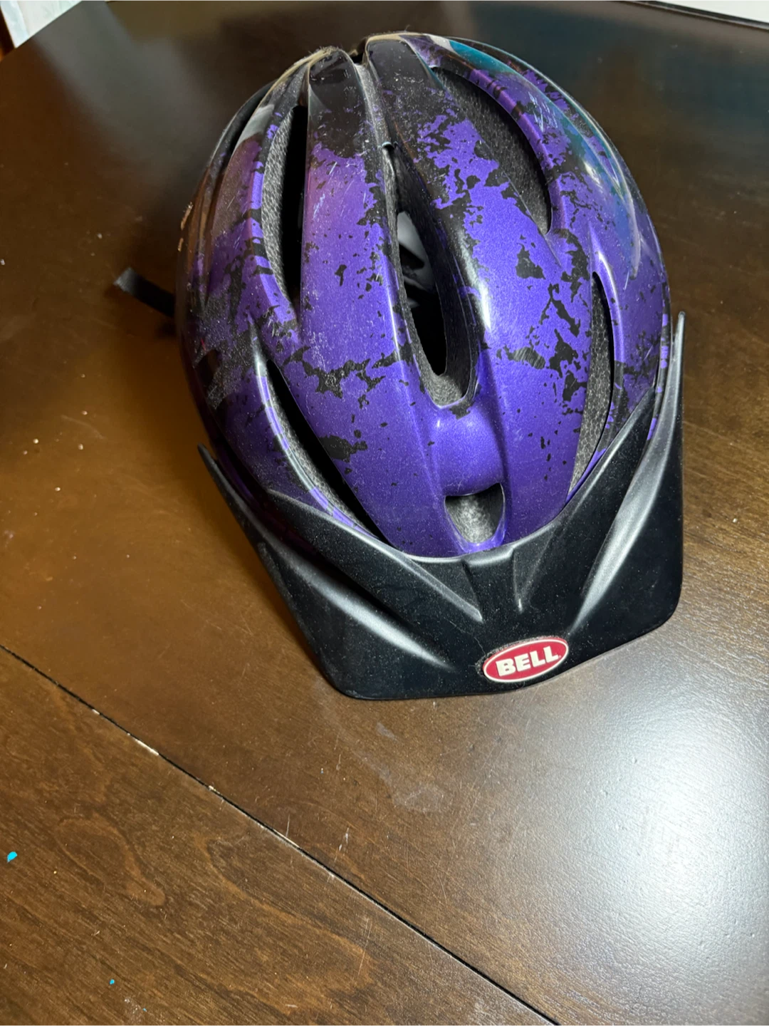 Bell Purple Splatter Bike Helmet