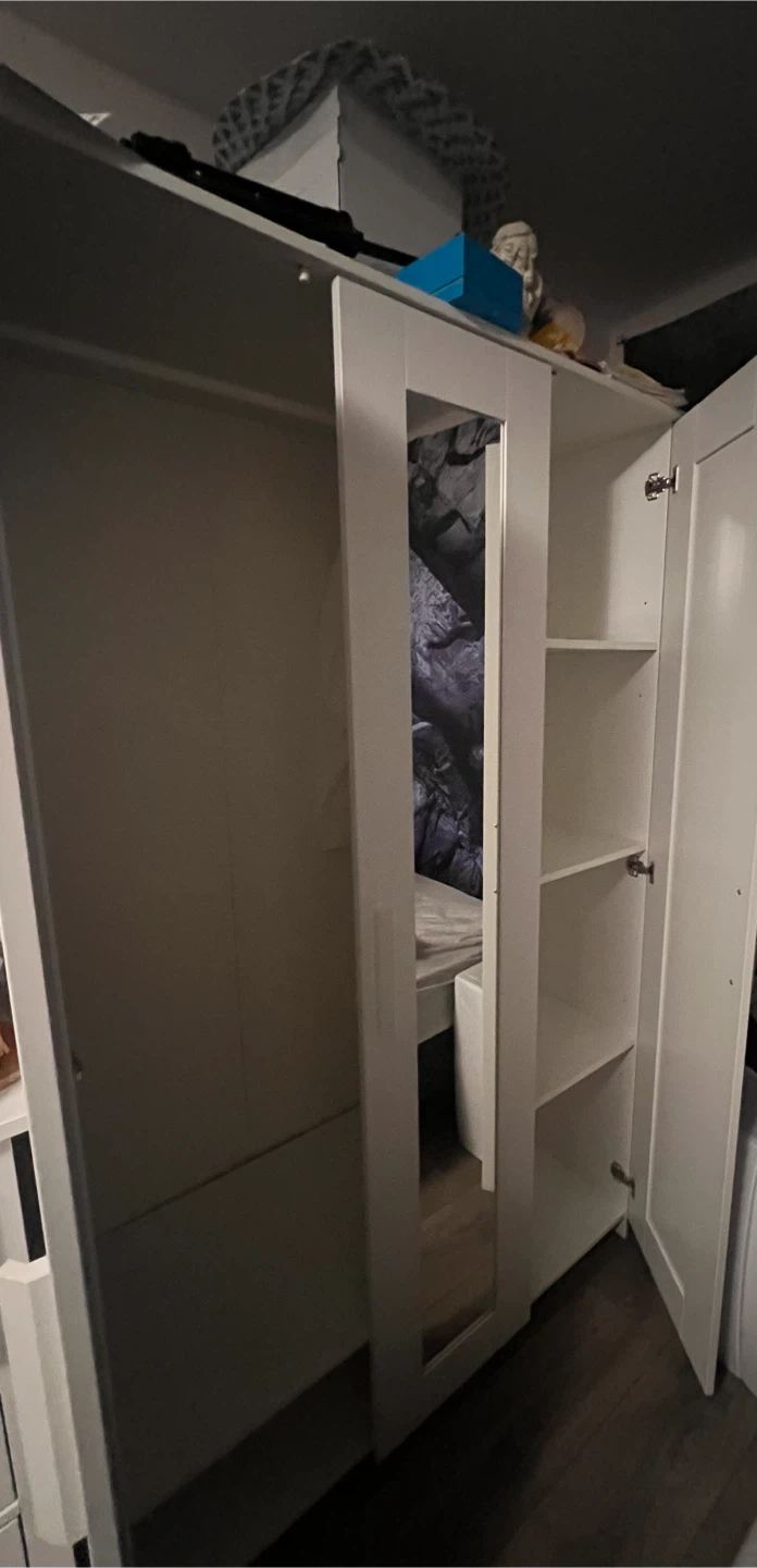 IKEA BRIMNES Wardrobe with 3 doors, white - photo 3