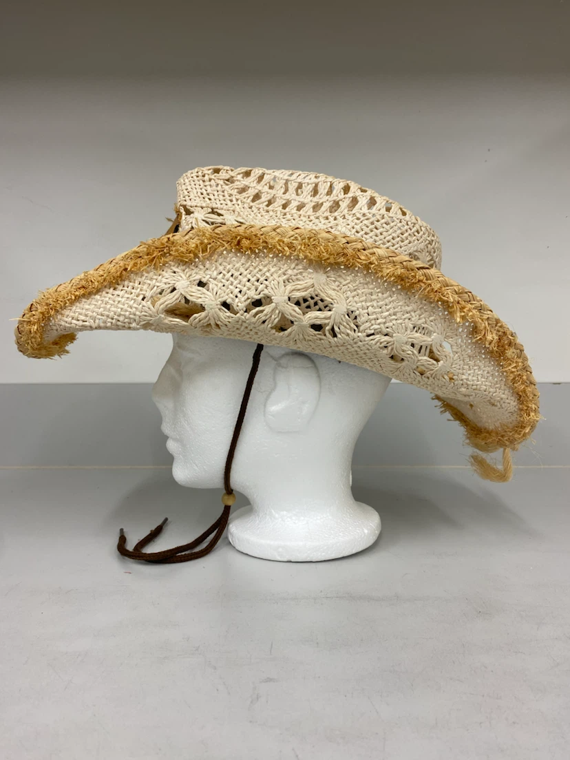 TONPSOM crocheted straw cowboy hat with Corona logo - photo 3