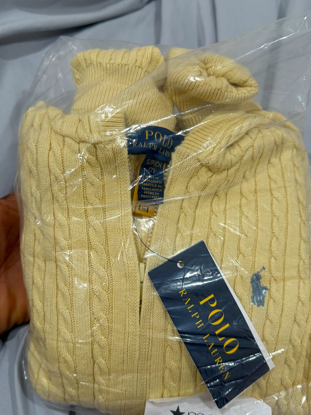Polo Ralph Lauren Cable Knit Cardigan - White - XL (16)
