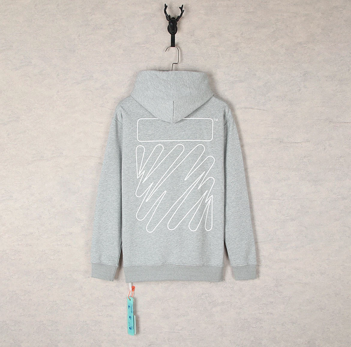 Off-White Grey Hoodie - photo 2