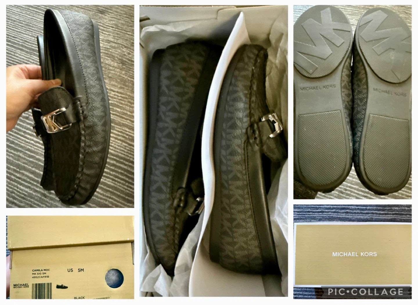 Michael Kors "MK" Logo Loafers - Size 5 - photo 4