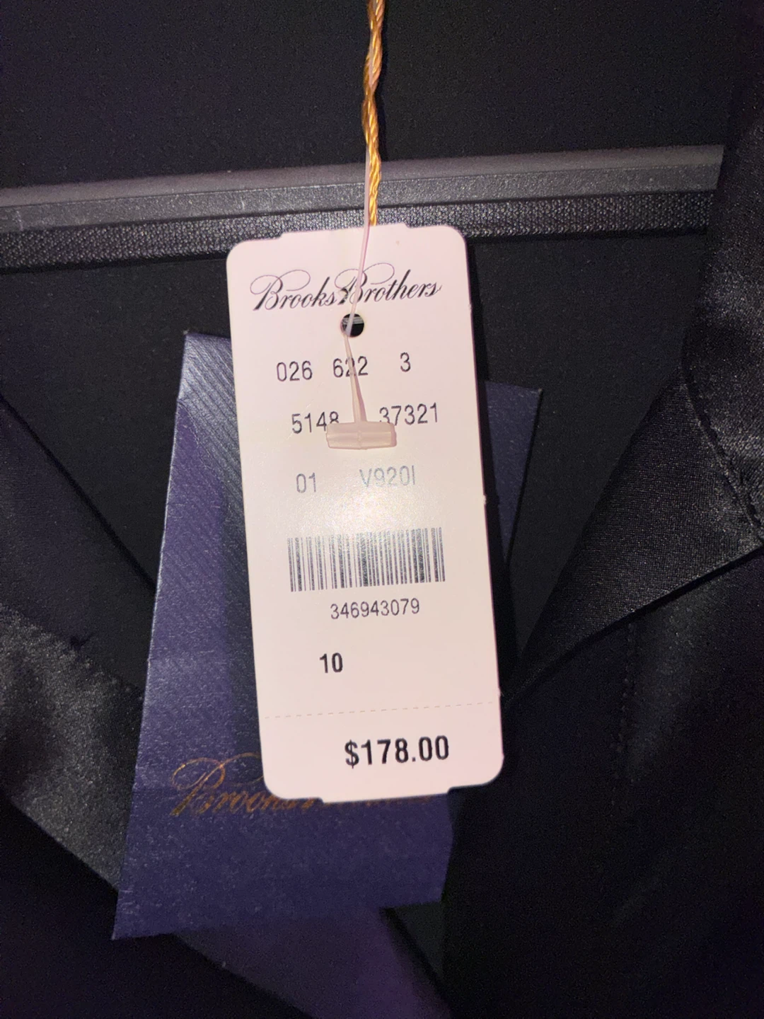 Brooks Brothers Black Satin Blouse Women’s Size 10 - photo 3