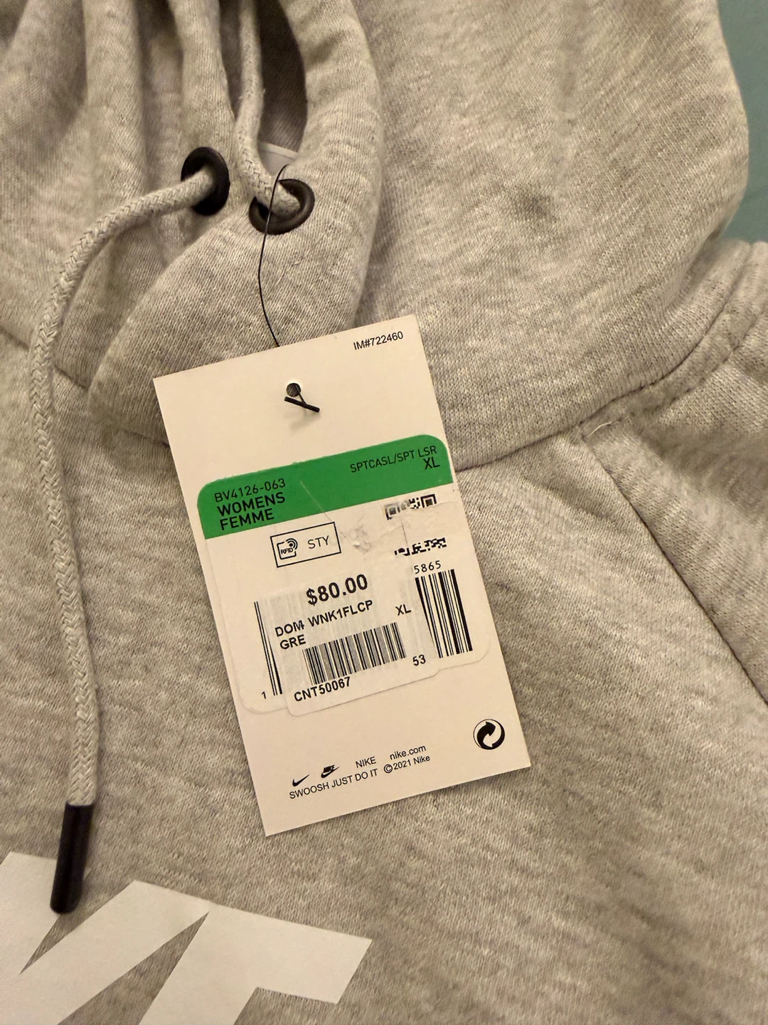 Nike Women's Grey Hoodie - XL - photo 2