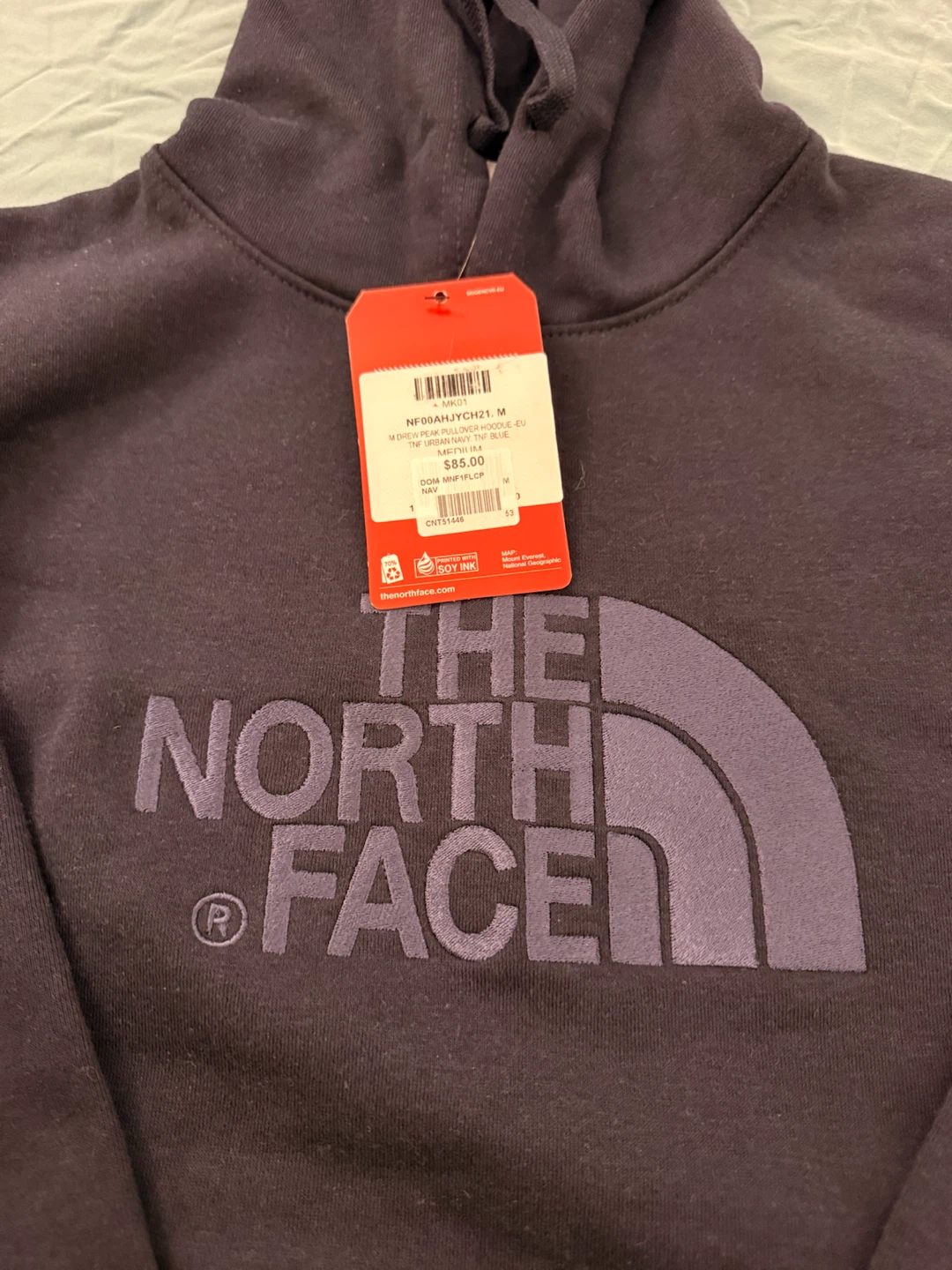 The North Face Pullover Hoodie - Navy Blue - Medium - photo 2