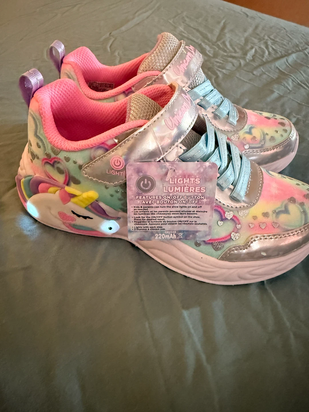 Skechers Magical Collection Unicorn Lights Sneakers kids size 13 - photo 3