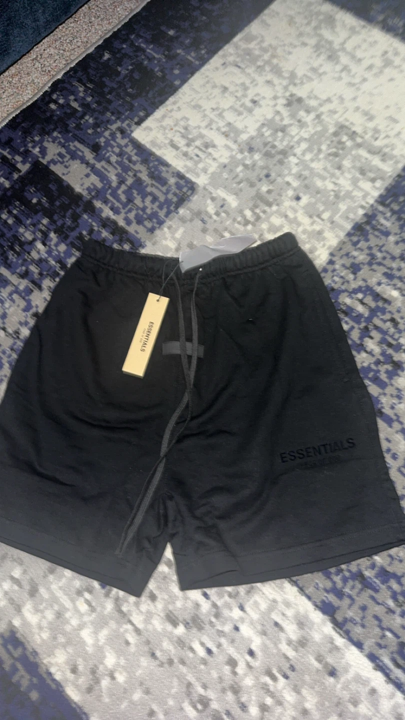 Fear of God Essentials Black Shorts