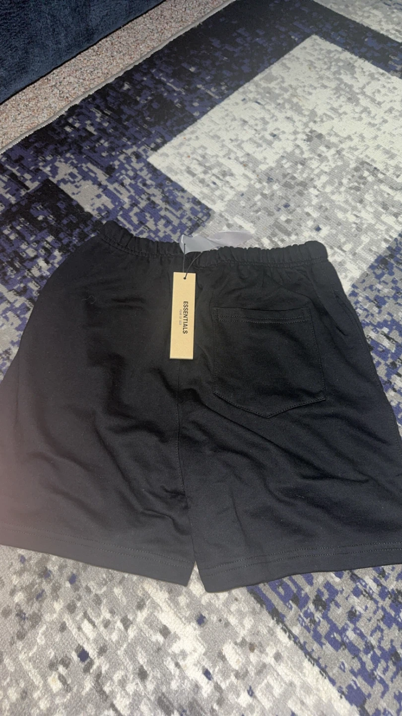 Fear of God Essentials Black Shorts - photo 2