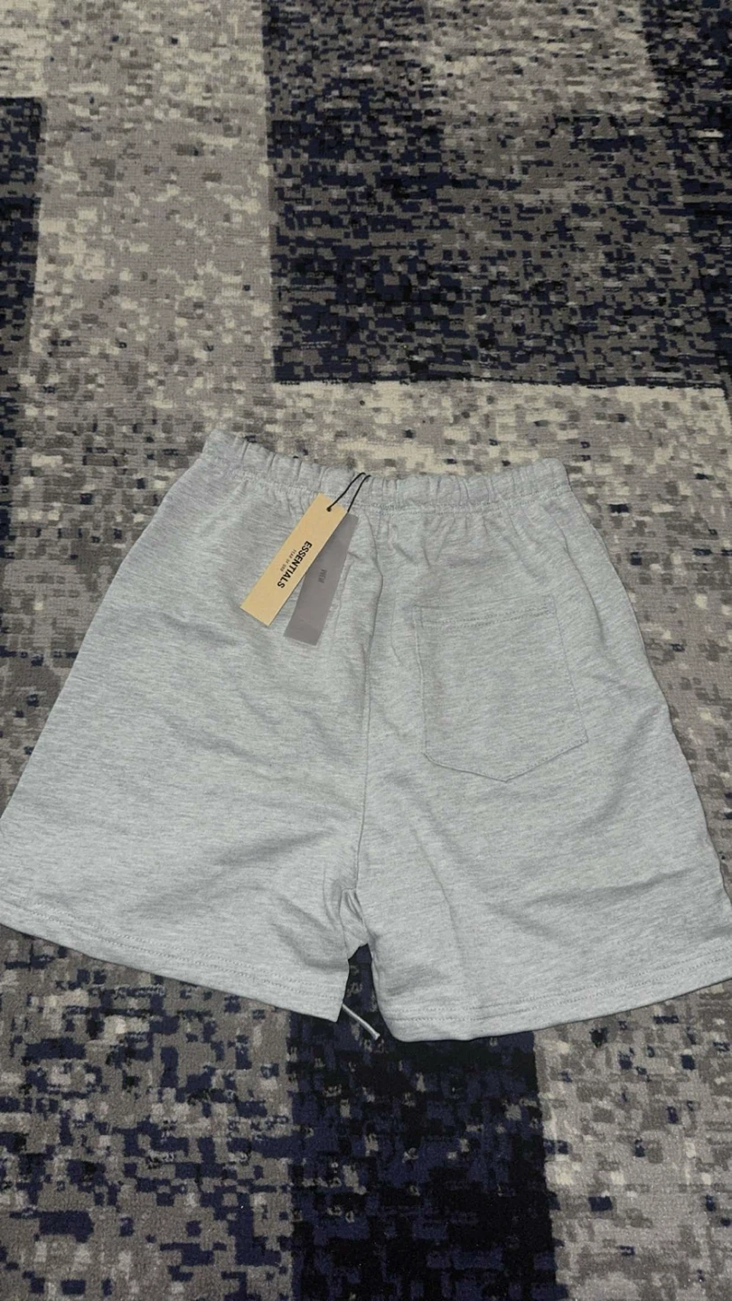 ESSENTIALS Fear of God Grey Sweat Shorts - photo 2