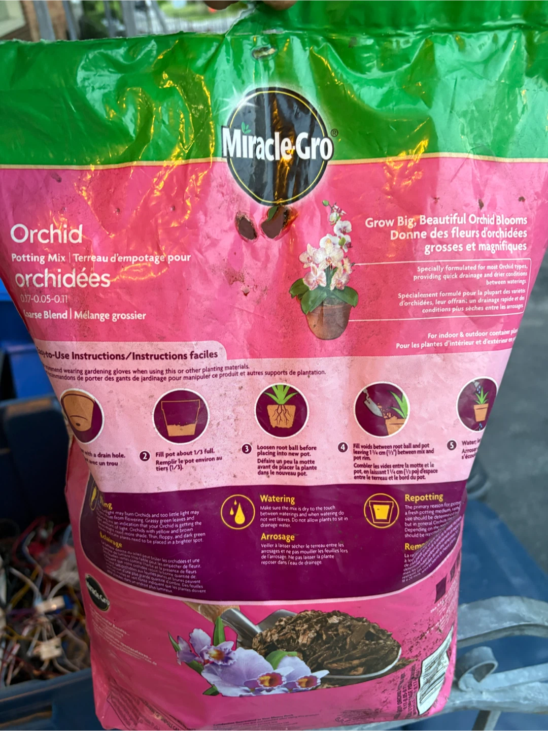 Sealed Miracle-Gro Orchid Potting Mix - Coarse Blend - photo 3