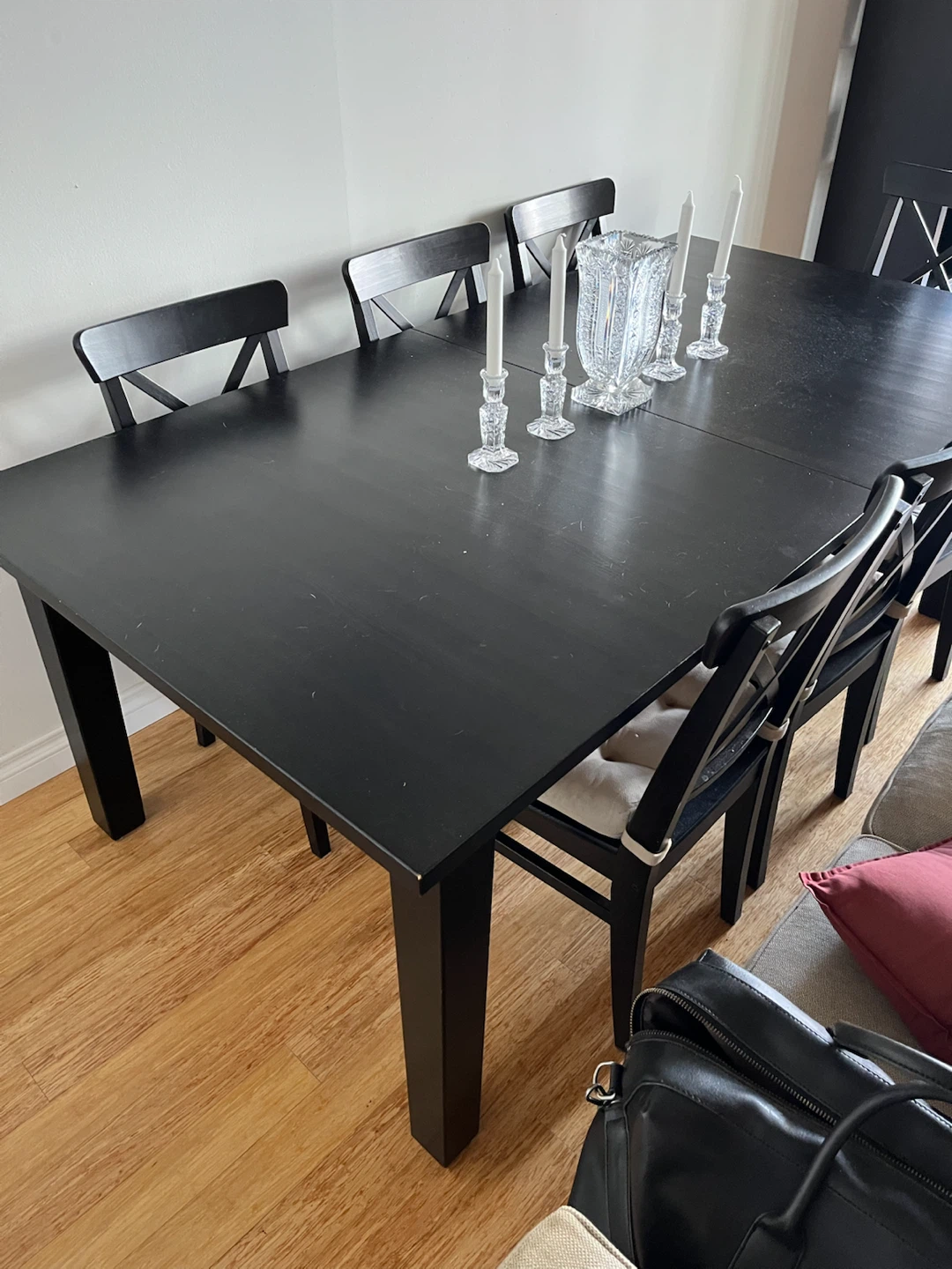 Dining table with 7 chairs