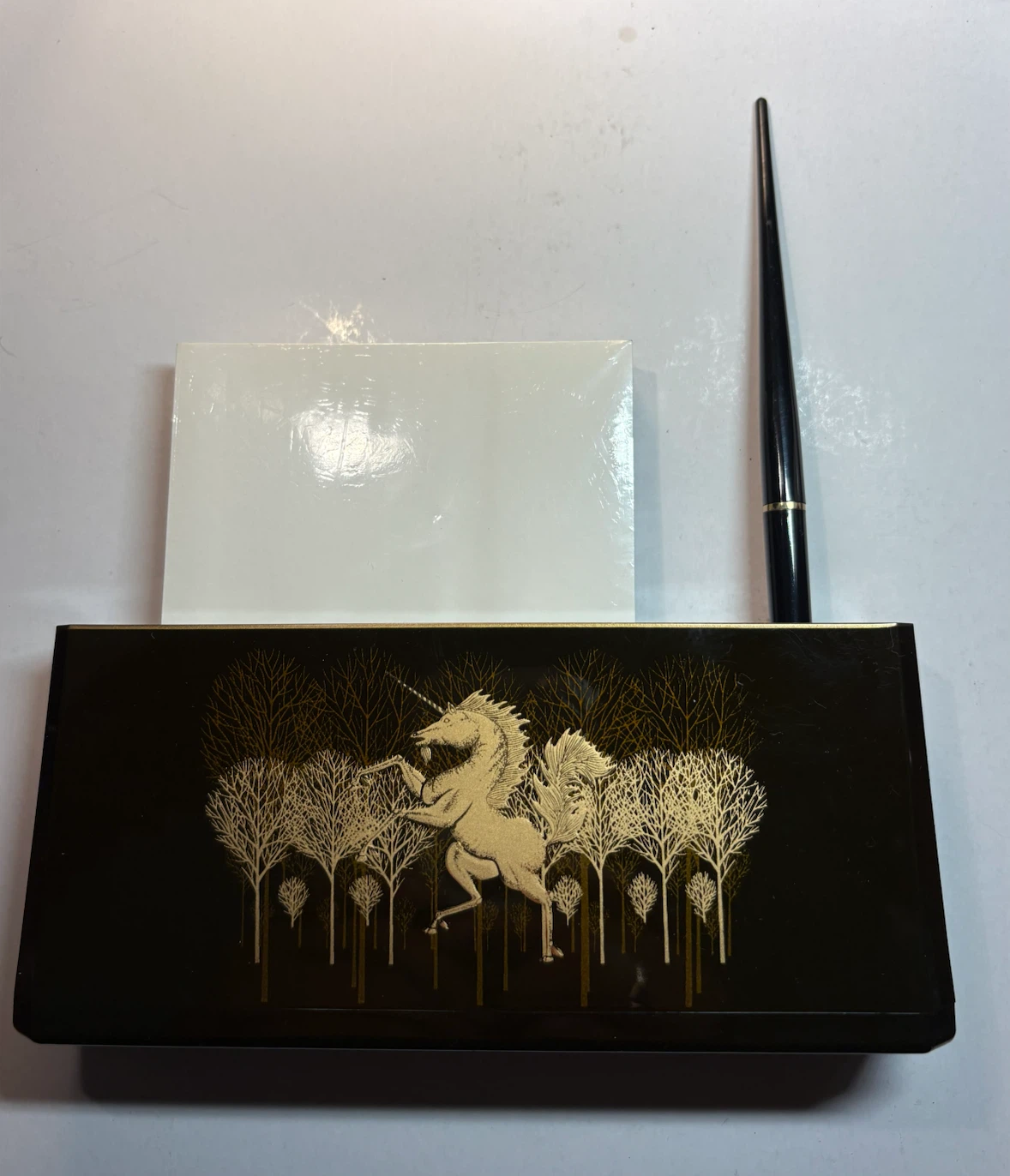 Lacquerware Otagiri Pen Holder with Notepads