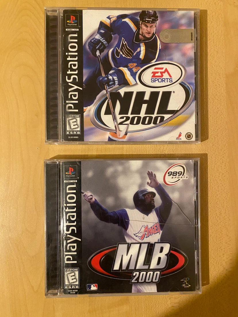 NHL 2000 and MLB 2000 PlayStation Games