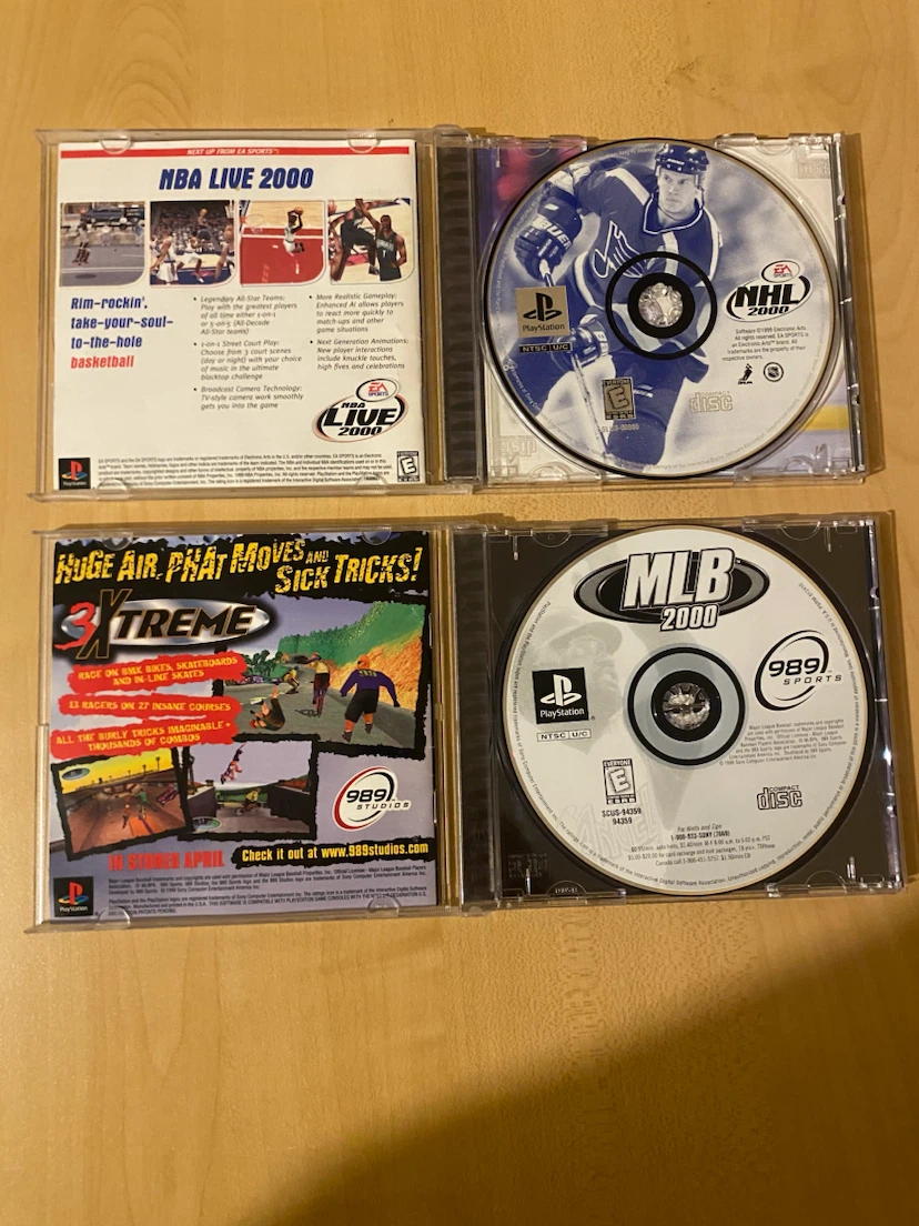 NHL 2000 and MLB 2000 PlayStation Games - photo 2