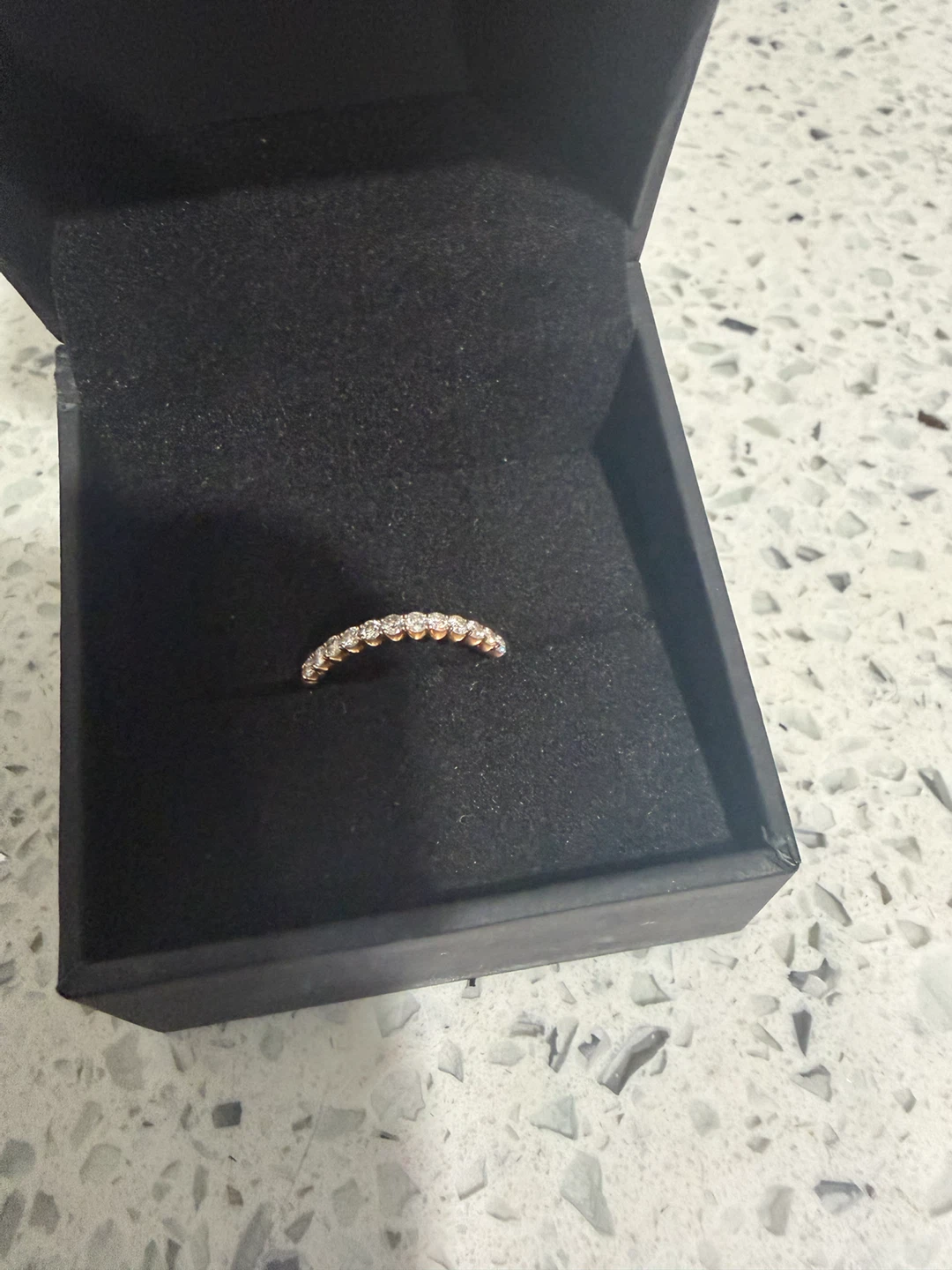 Yellow gold wedding band size 8
