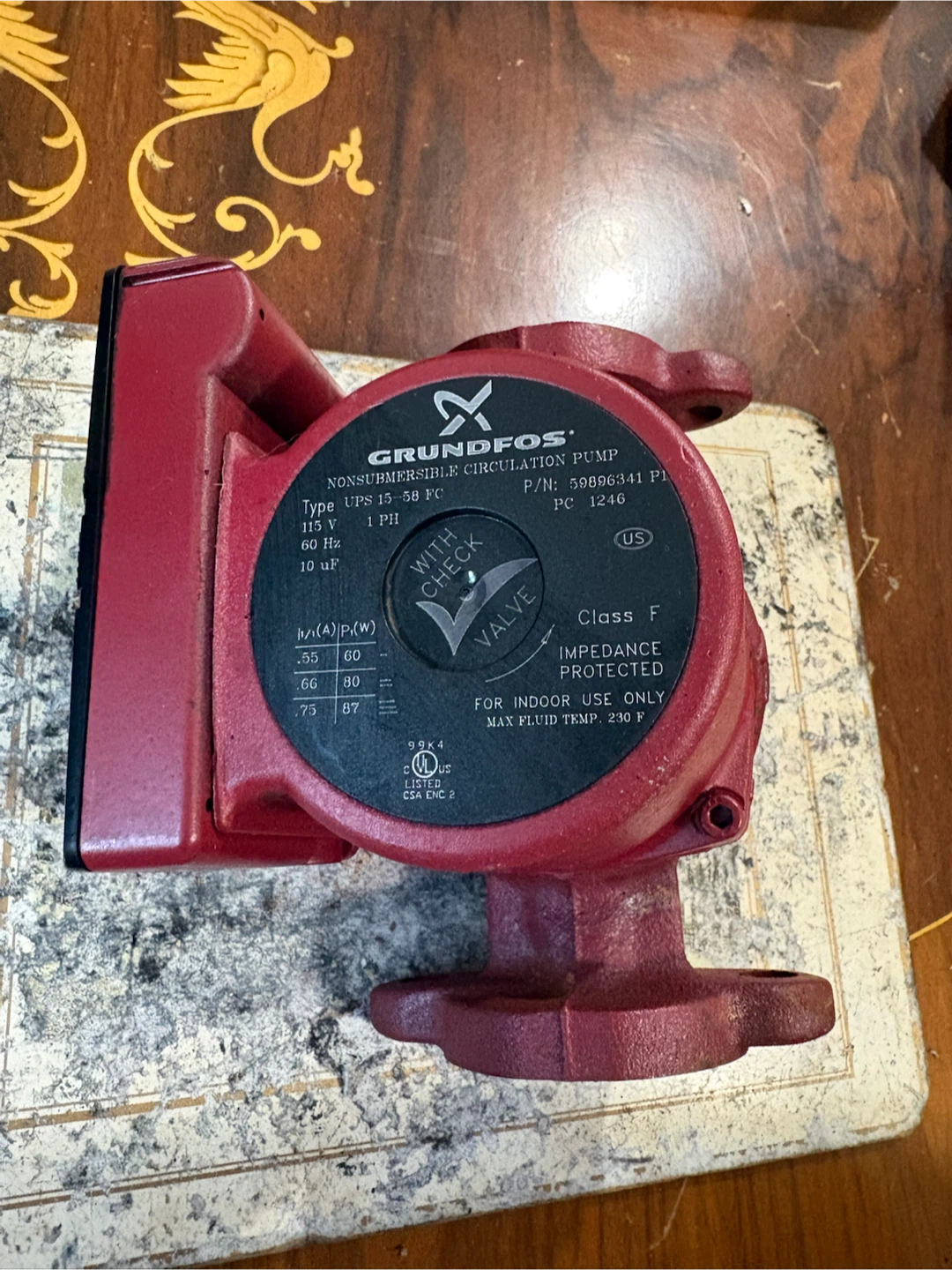Grundfos UPS 15-58 FC Circulation Pump