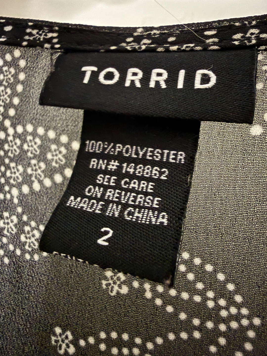torrid Black Paisley Scoop-Neck Swing High-Low Top - photo 2