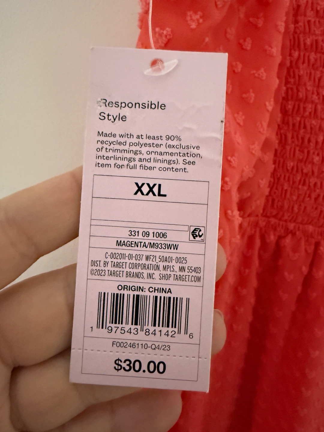Wild Fable Magenta Tie-Shoulder Sundress (NWT) - photo 4