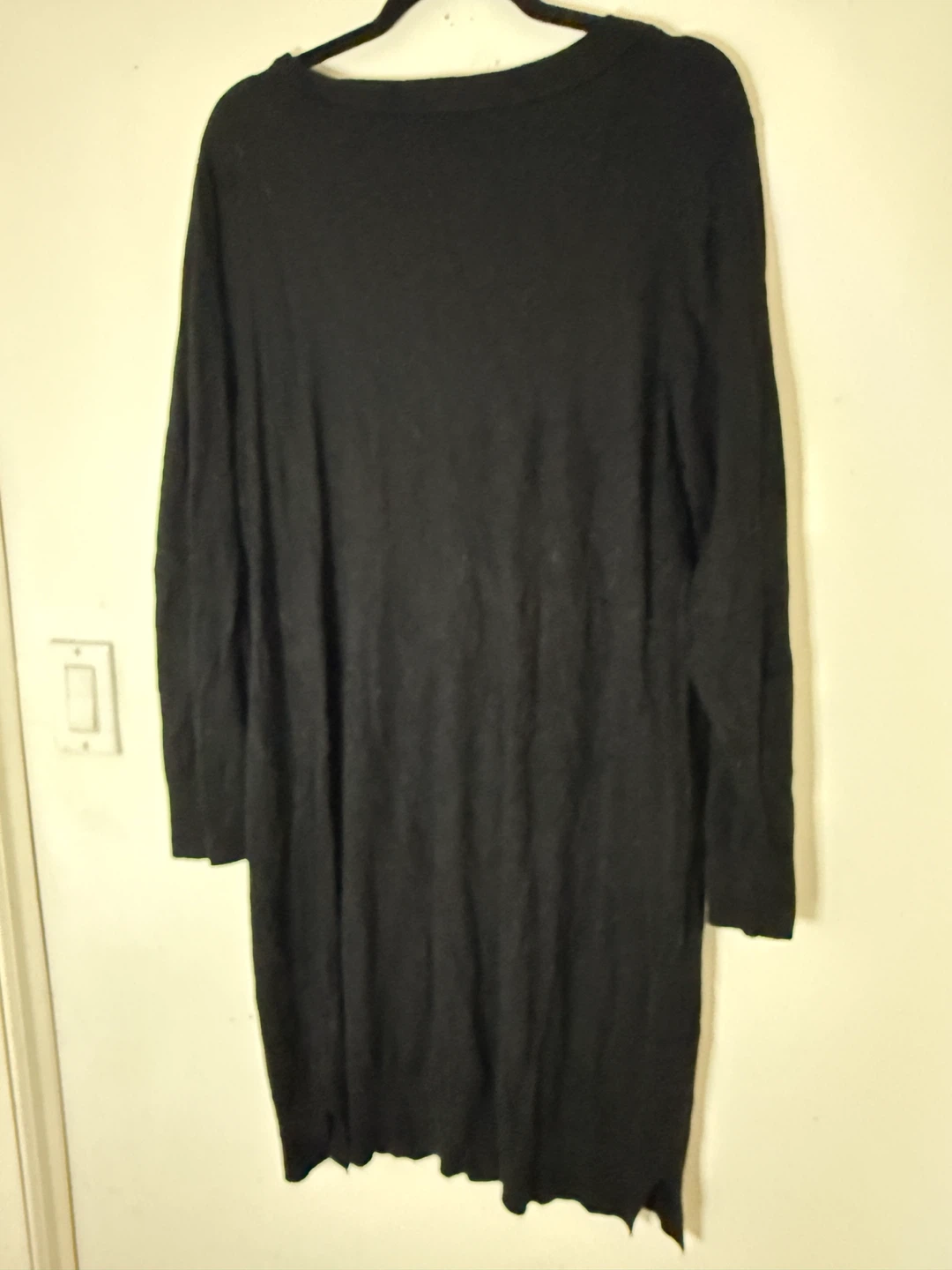 torrid Black Lace-Up Knit Long Sleeve Dress - photo 2