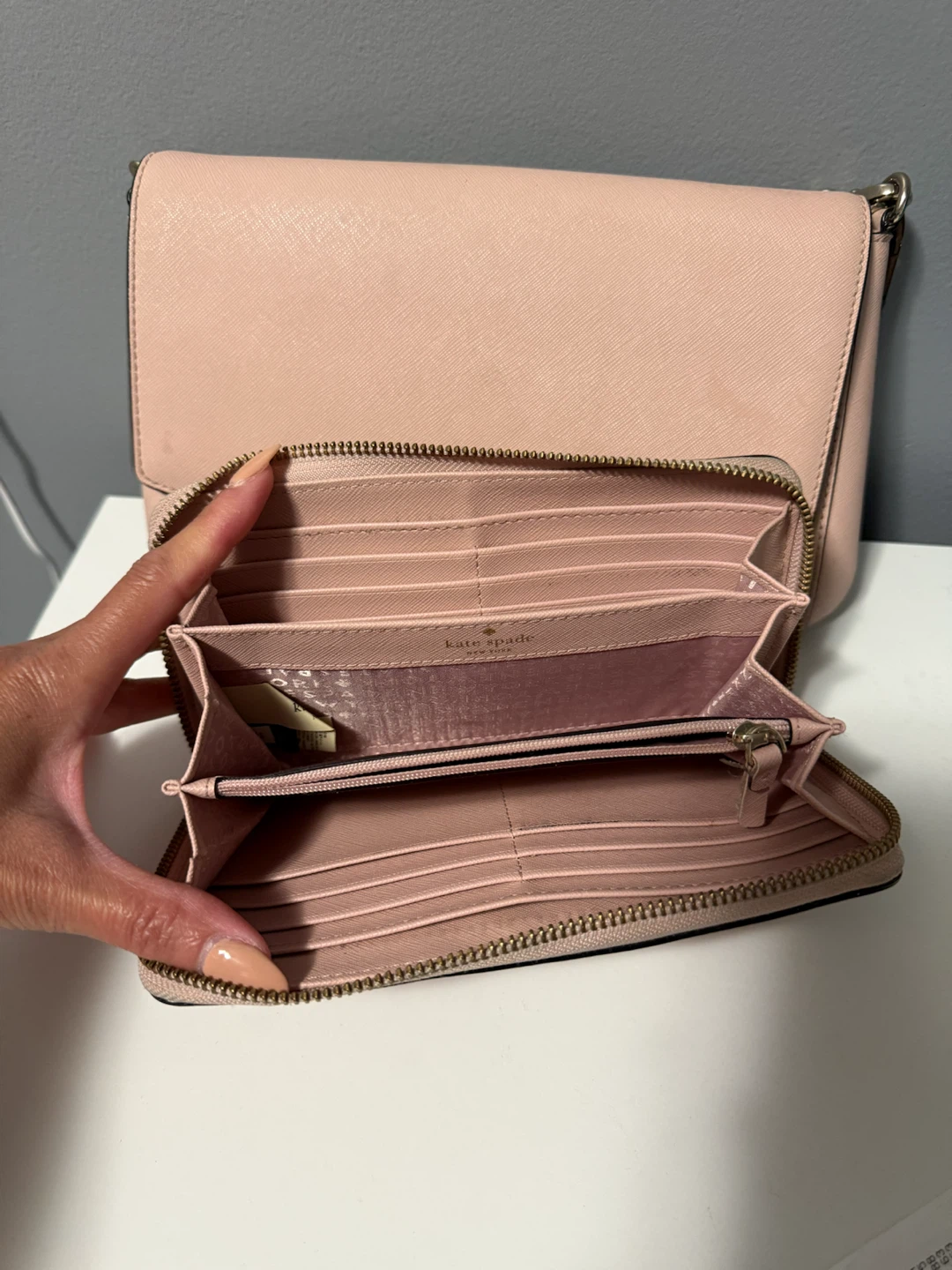 Kate Spade Pink Shoulder Bag and Wallet Set - photo 2