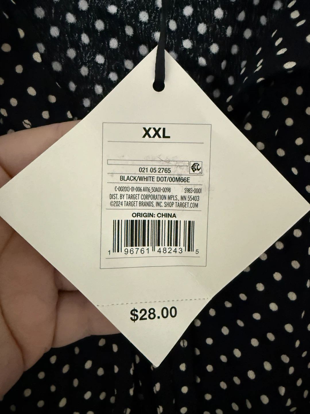 Ava & Viv Blouse Polka Dots and Tie Front (plus size) NWT - photo 4