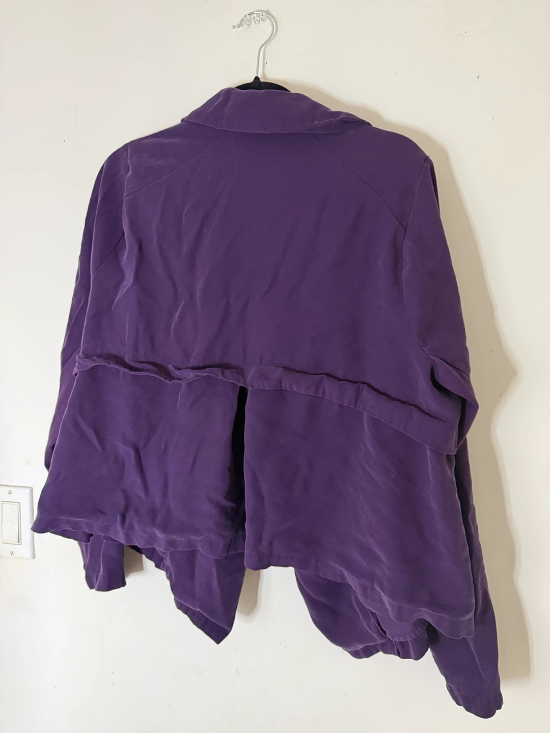 torrid Violet Draped Open-Front Blazer Jacket w/ pockets (2x) - photo 3