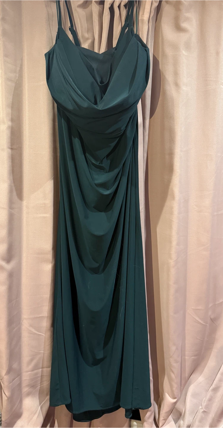 Formal Emerald Green Halter Dress (NWT)