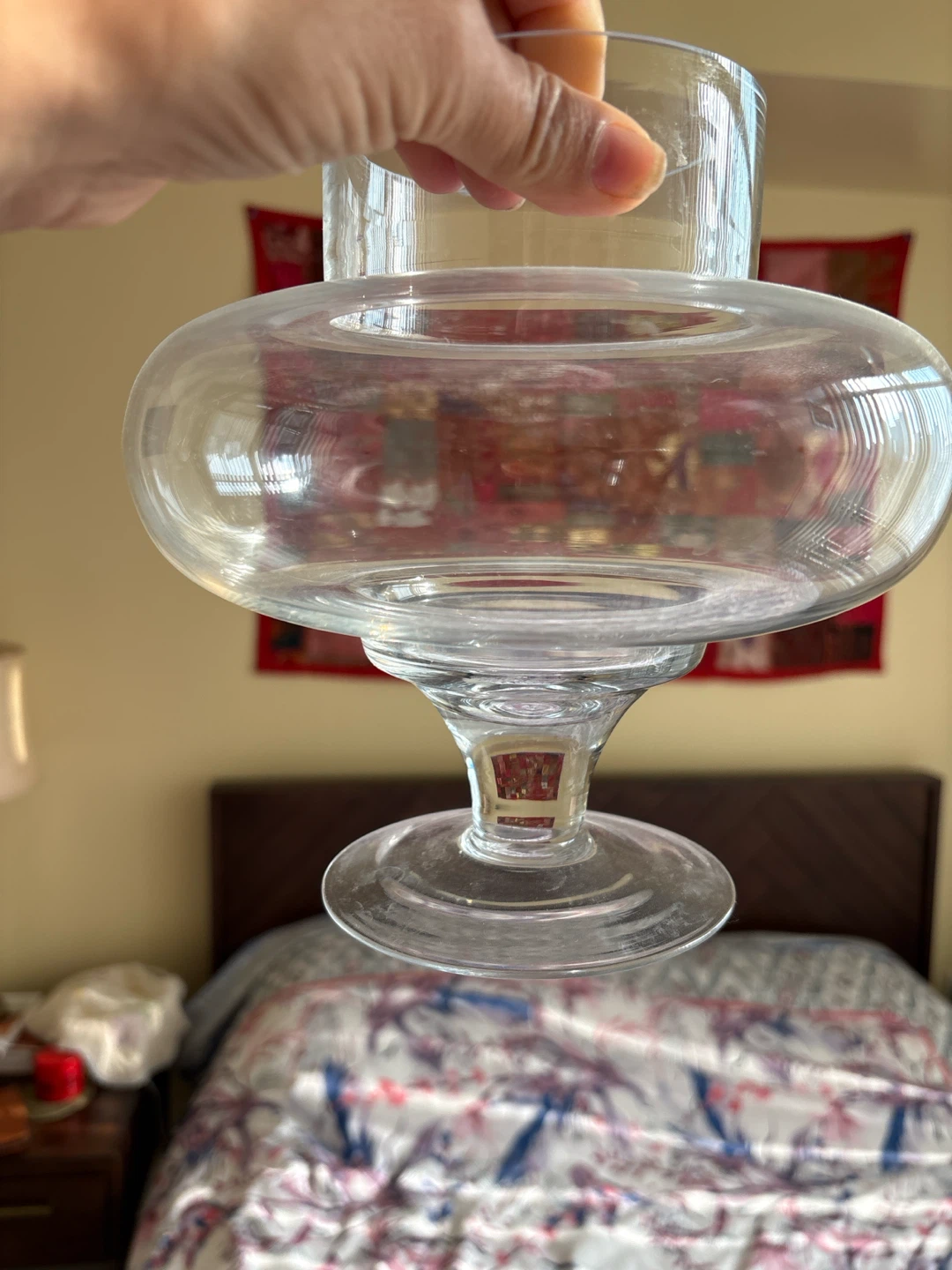 Glass Hurricane Candle Holder - photo 5