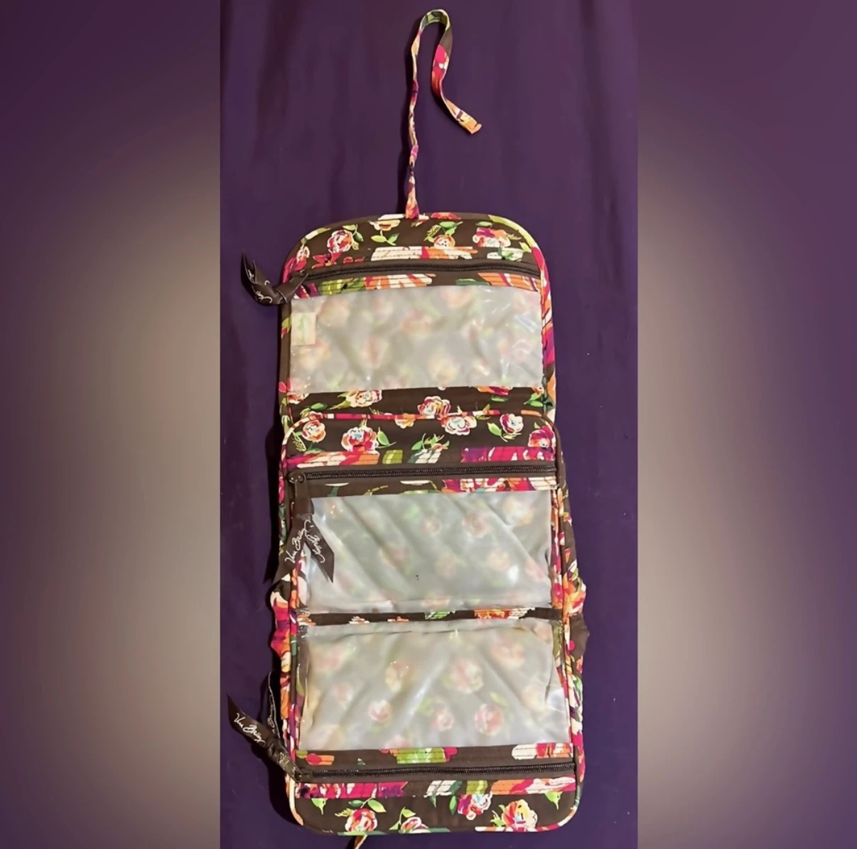 RARE Vera Bradley Travel Organizer Bag in English Rose - photo 2