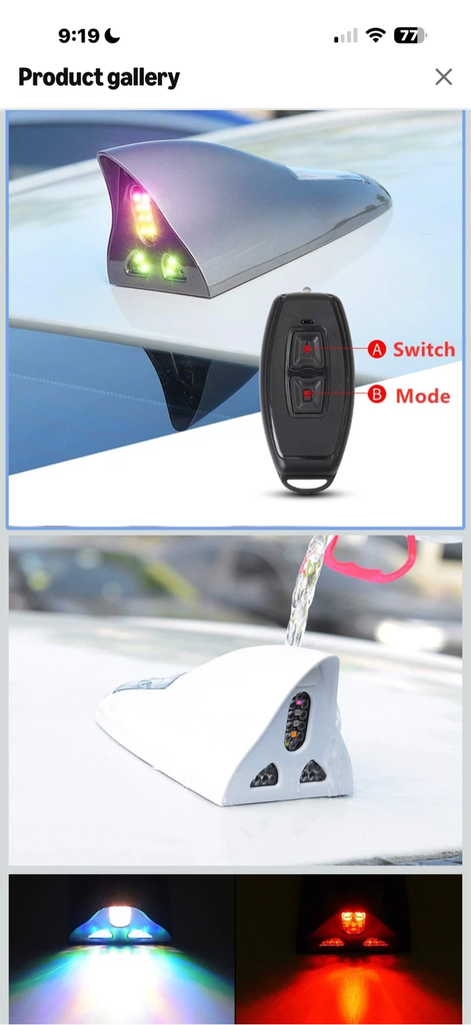 ELENO Solar Energy Multi-Function Shark Fin Antenna - photo 2