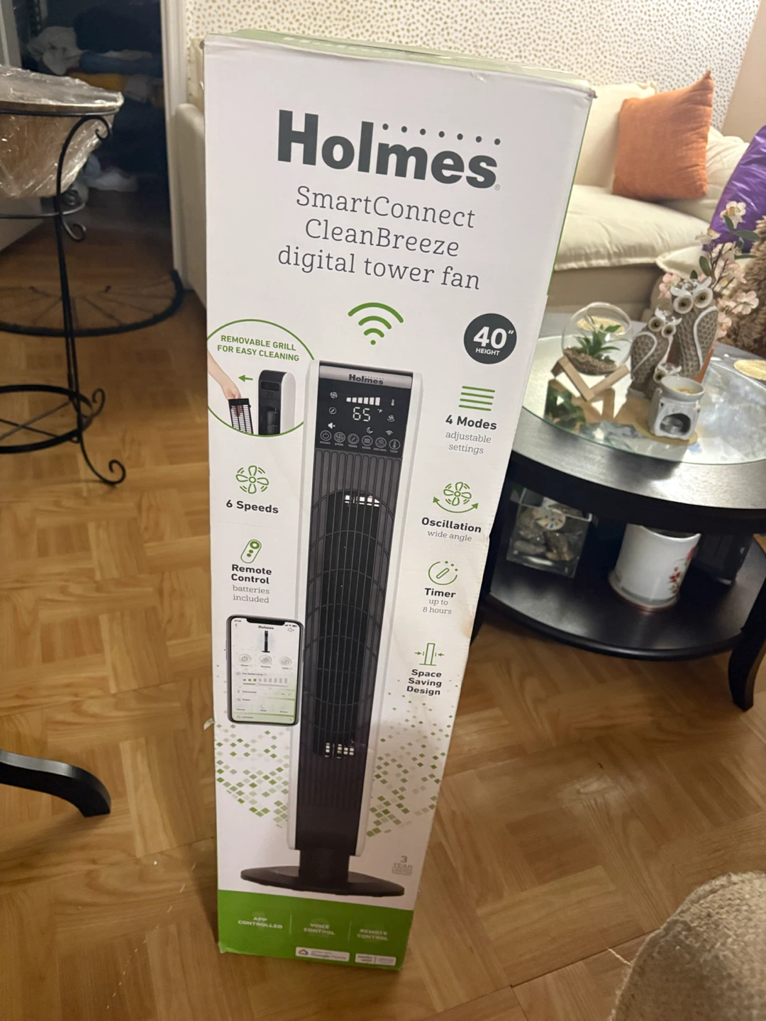 Holmes SmartConnect CleanBreeze Digital Tower Fan - photo 3