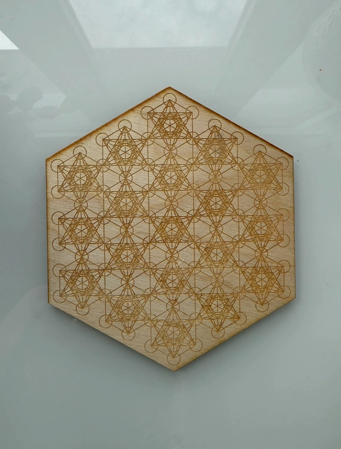 Wooden crystal grid