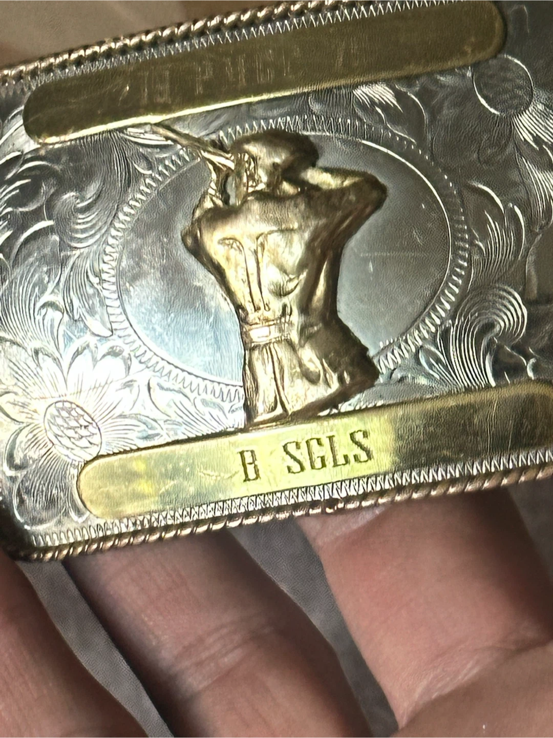 Vtg 1979 Montana Silversmiths Trap Shooting Trophy Buckle