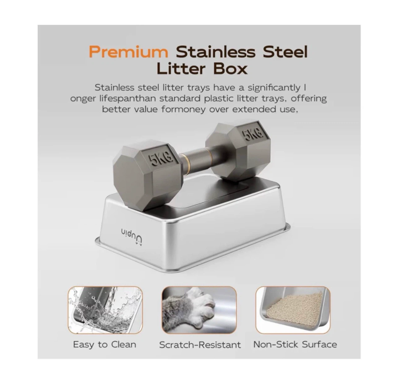 Brand new Stainless Steel Litter Box - photo 5