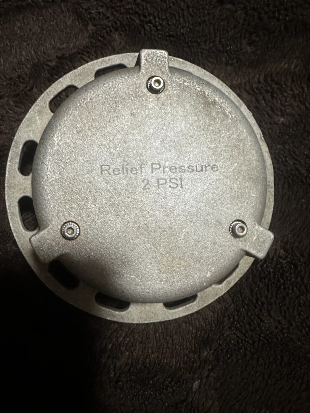 Pressure Relief Cap 2 PSI
