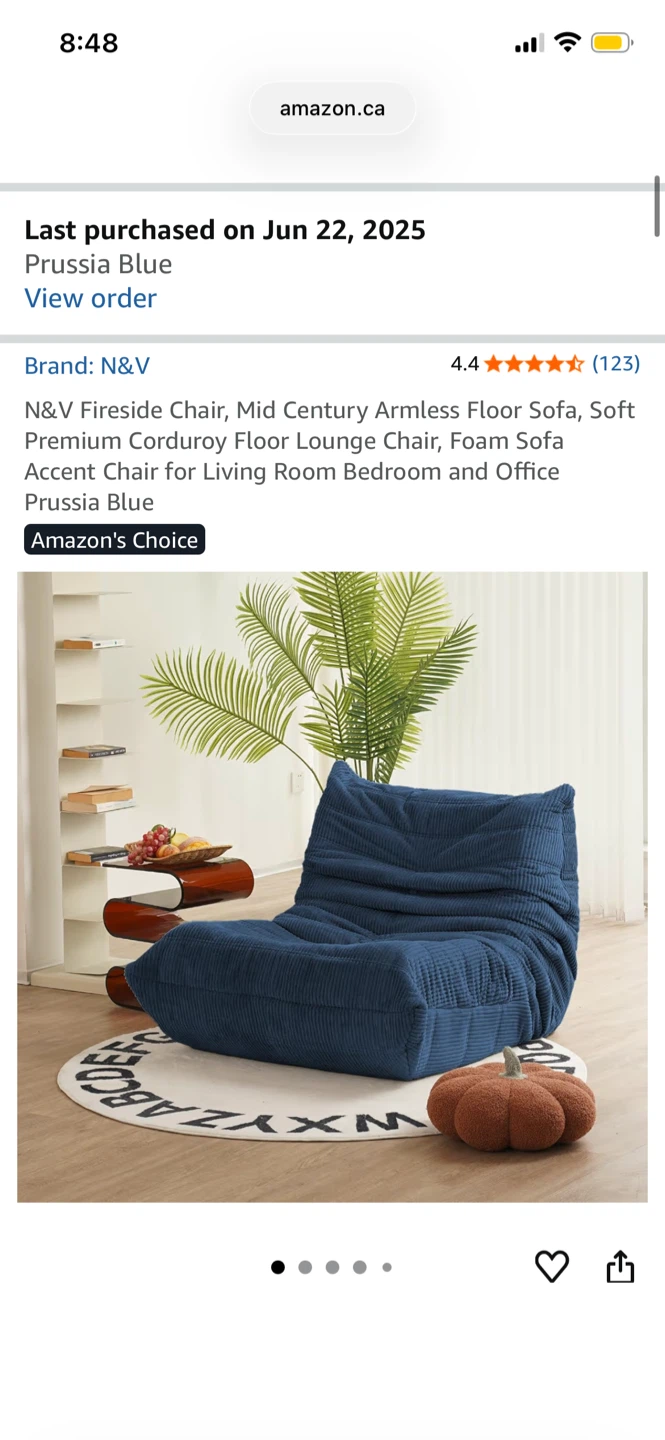 Blue Togo Comfy Floor Chair - photo 2
