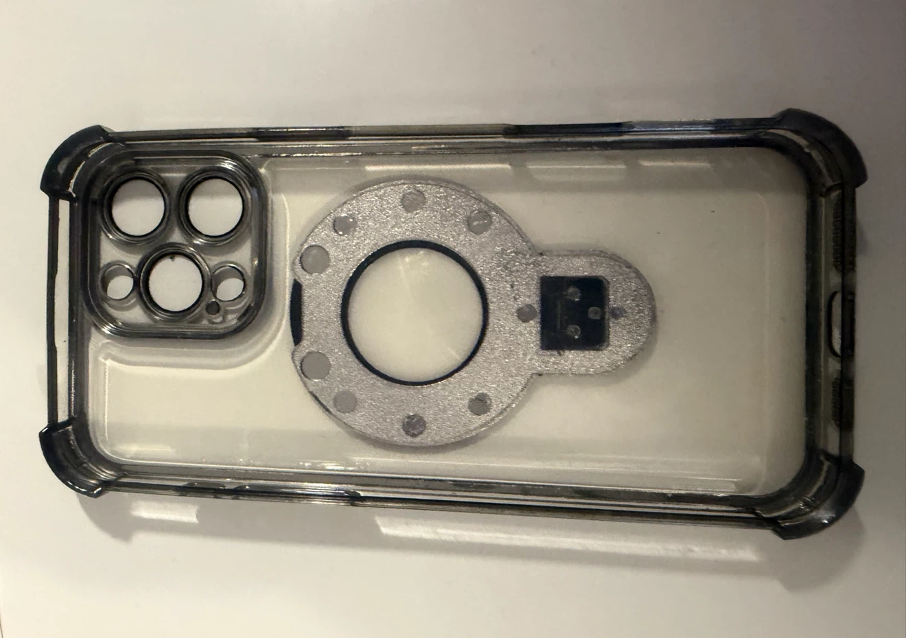 iPhone 16 Phone Case with Camera Lens Ring and Ring Holder