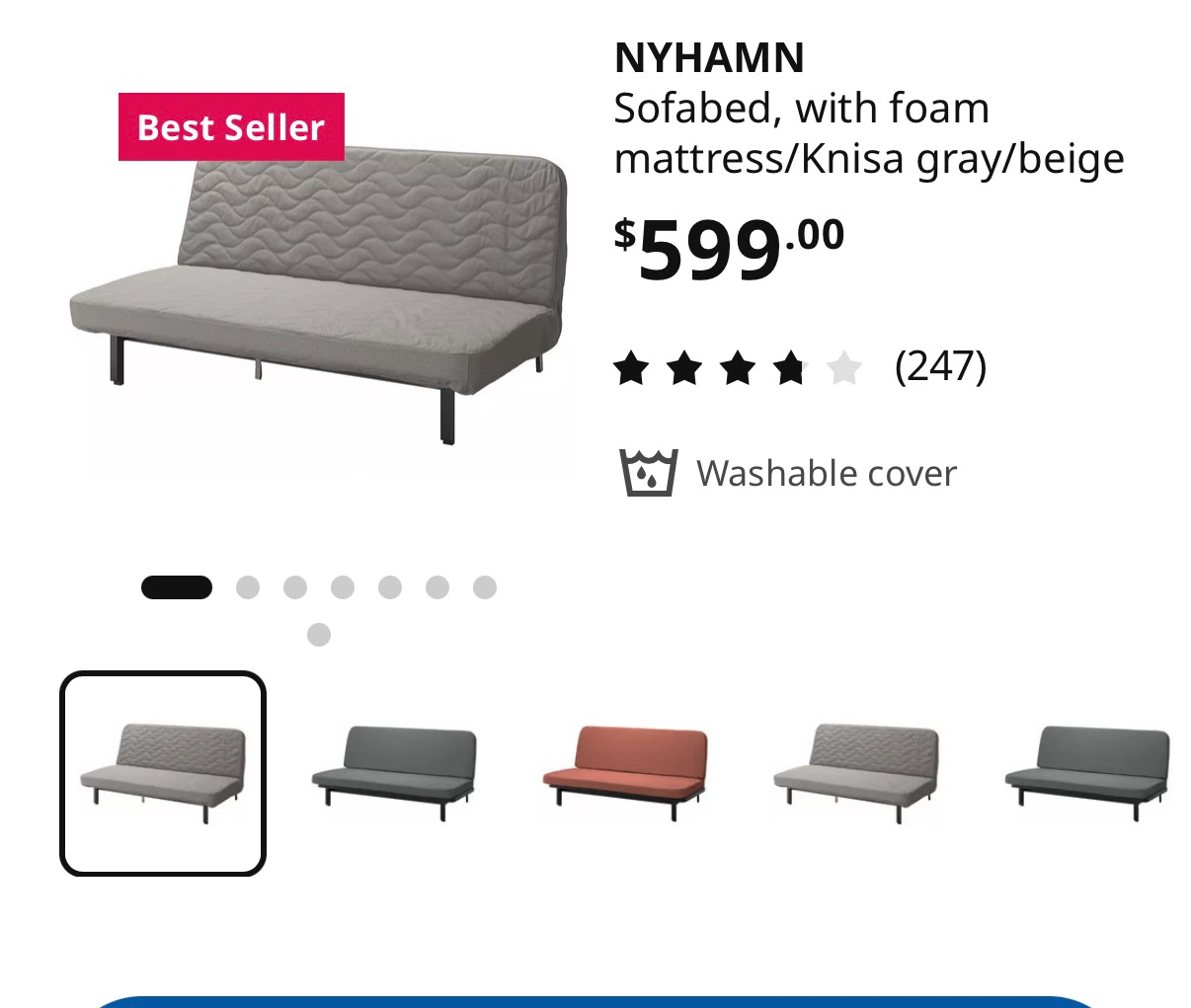IKEA NYHAMN Sofabed