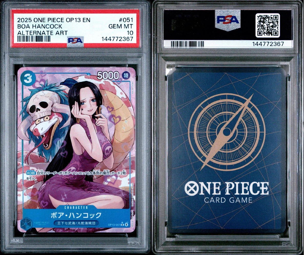 One Piece Card Game Boa Hancock Alternate Art PSA 10 - photo 4