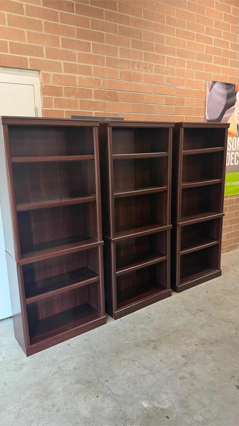 Dark Wood Bookcases (Set of 3) - photo 5