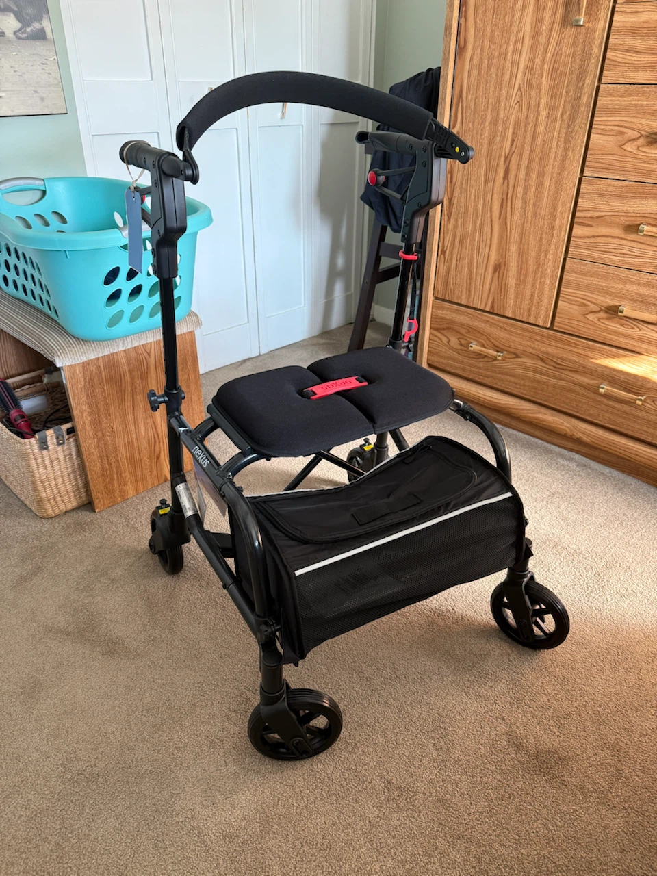 NEXUS Rollator Walker with Seat and Basket