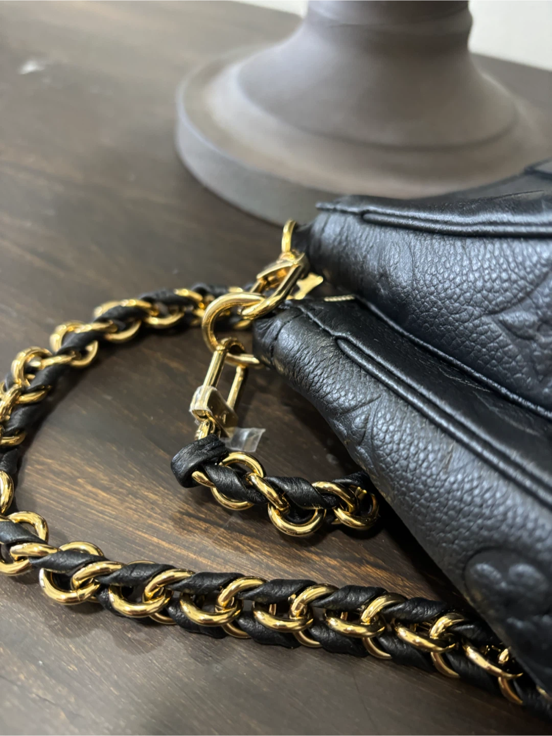 LIKE NEW Black Leather Louis Vuitton Multi-Pochette Bag - photo 5