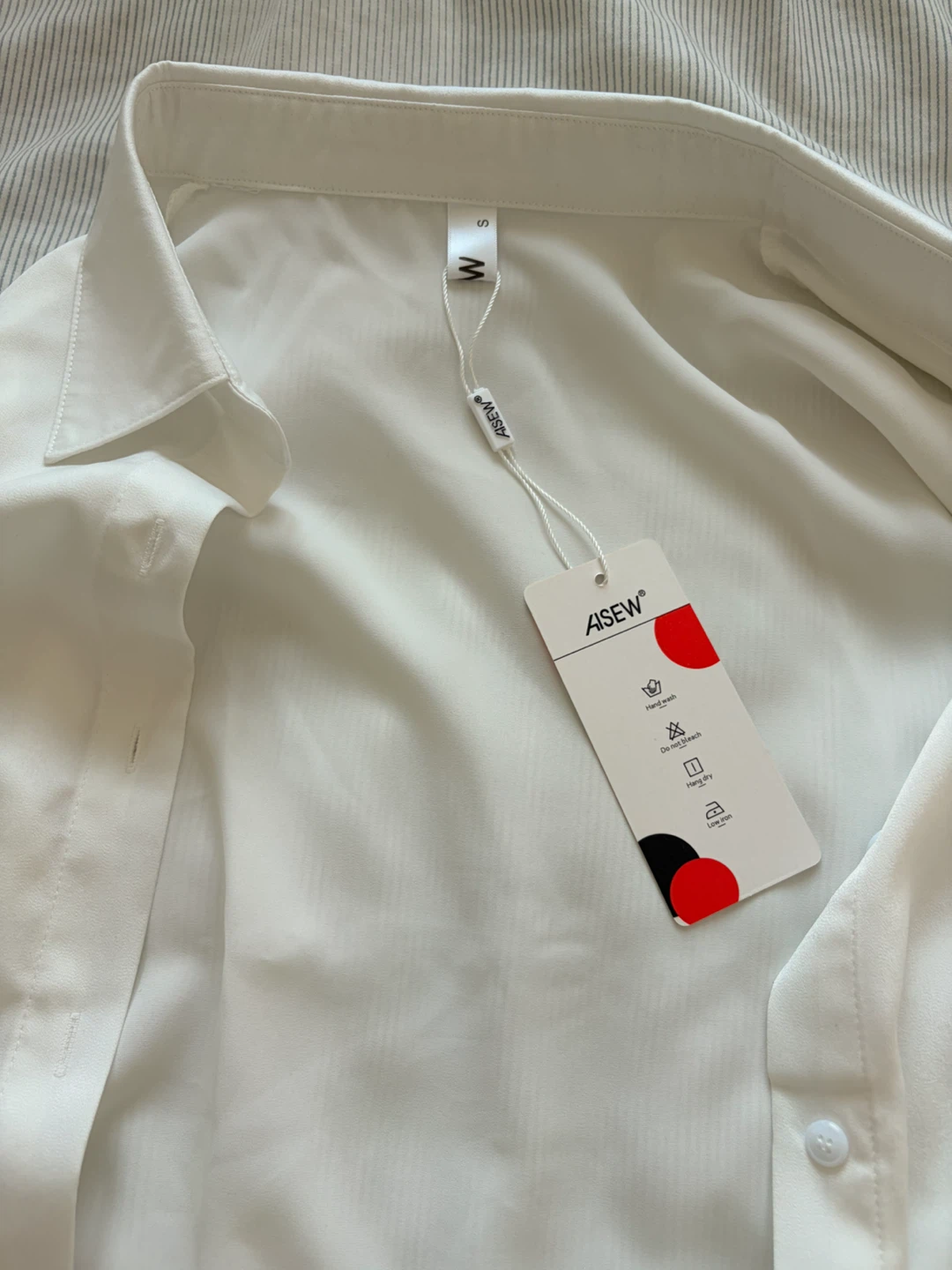 White Short Sleeve Button-Up Shirt - photo 3