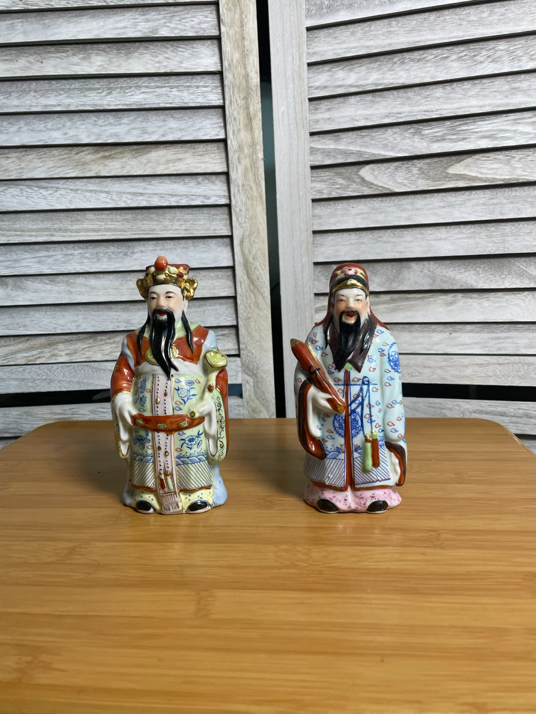 Pair of Vintage Ceramic Chinese Figures