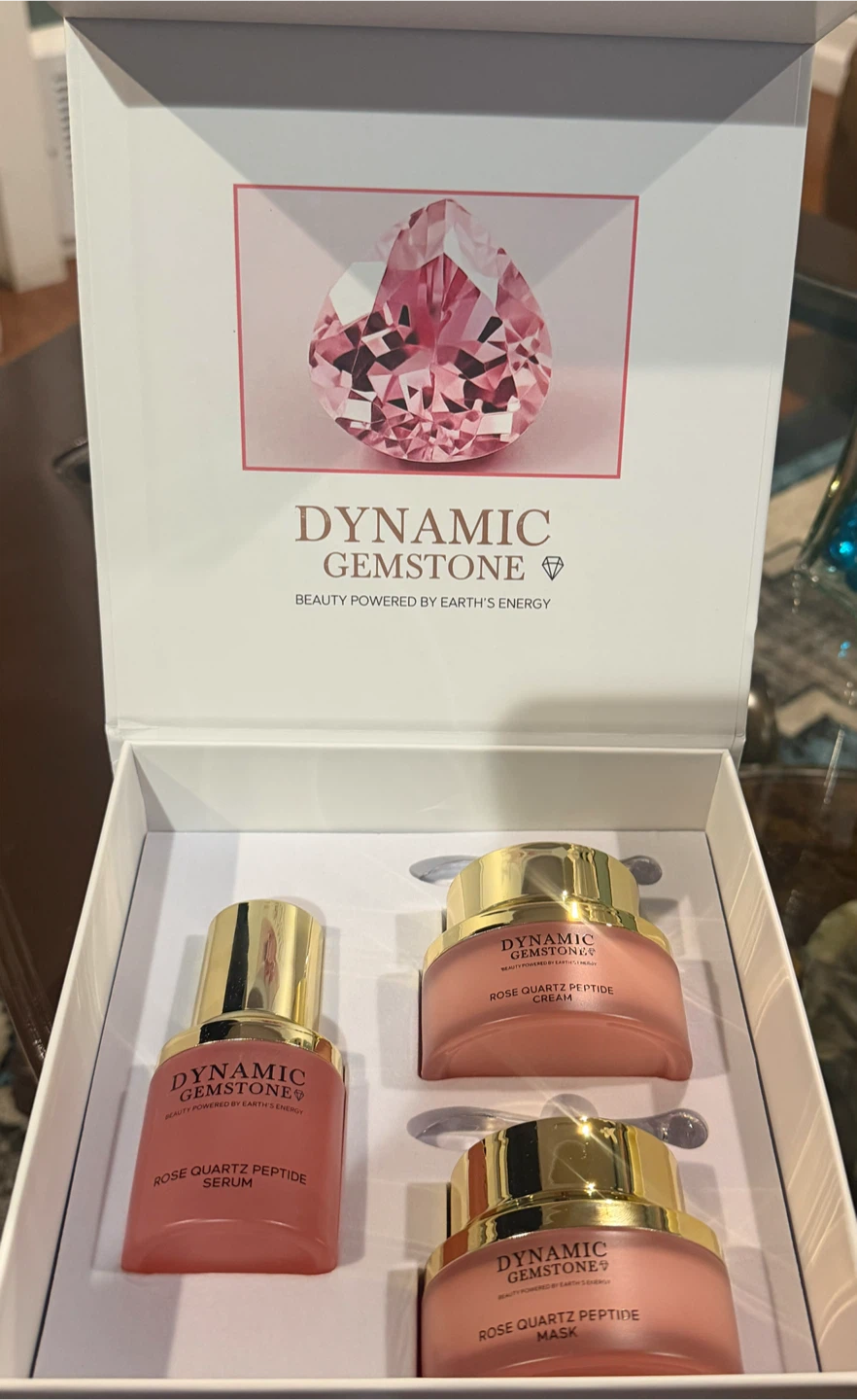 Dynamic Gemstone Rose Quartz Peptide Skincare Set - photo 2