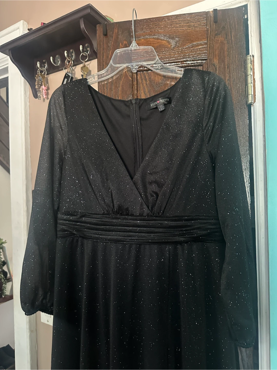 Ever-Pretty Black Glittery Maxi Dress - photo 5