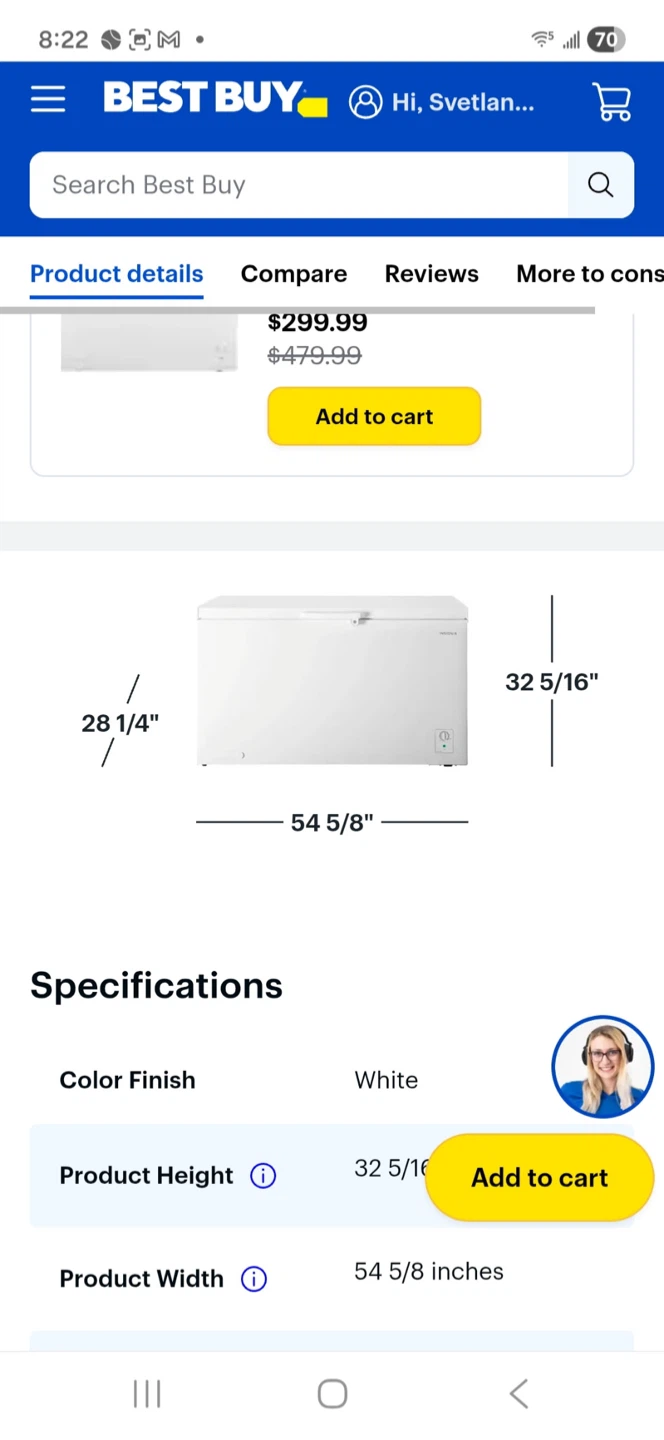 Insignia 14.0 Cu. Ft. Garage-Ready Chest Freezer - White - photo 4