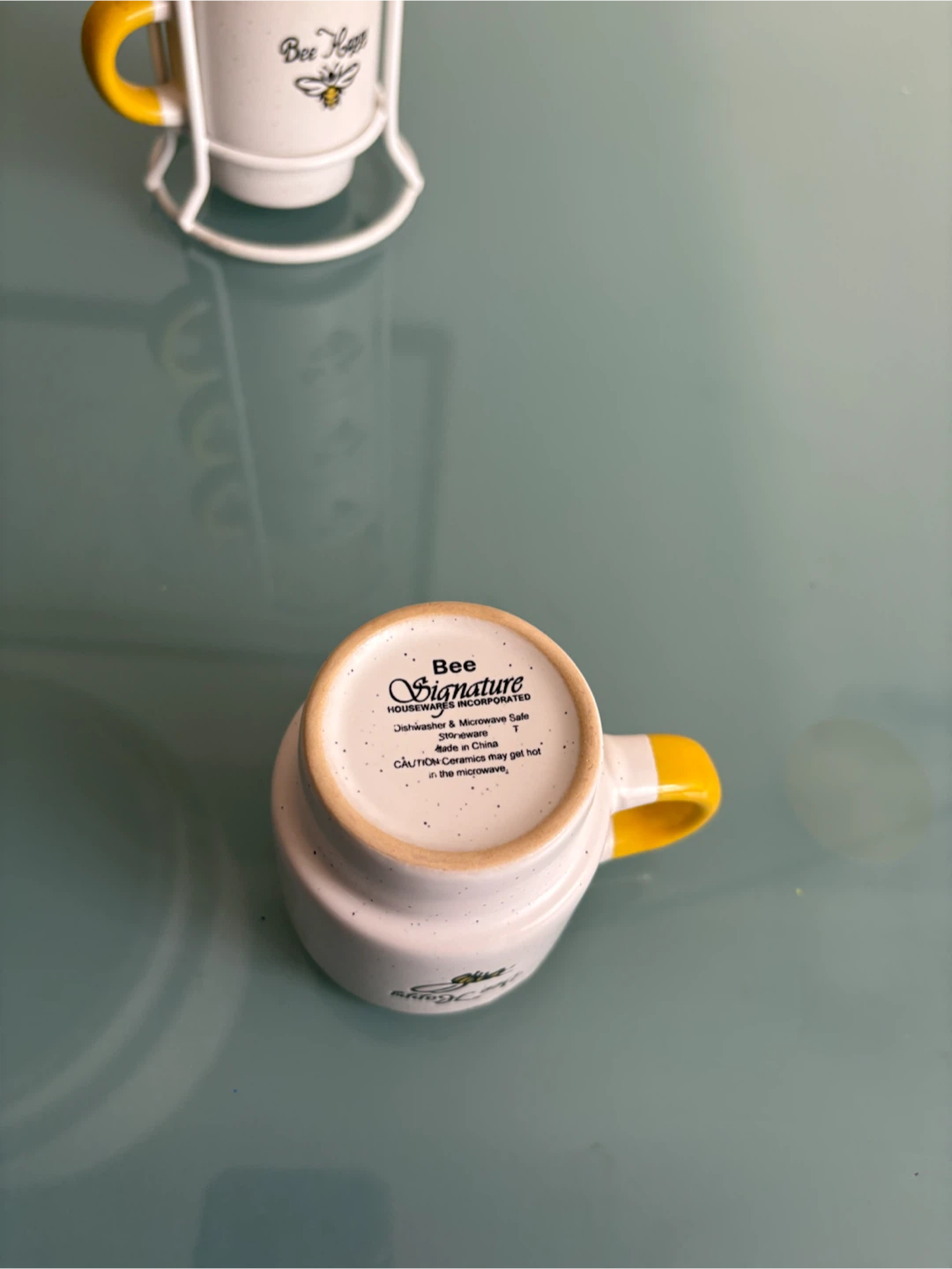 Signature Housewares Bee Happy Stackable Mugs Set - photo 2