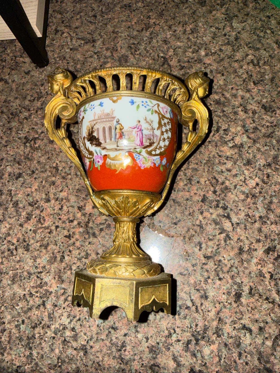 Antique Decorative Urn with Ormolu Mounts